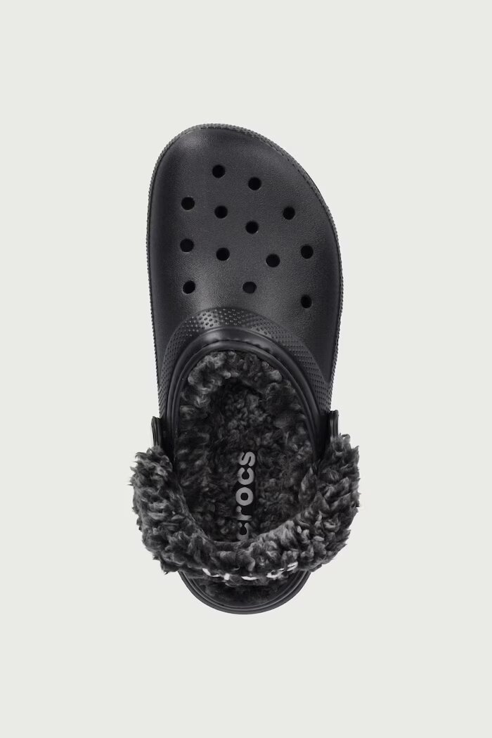 Crocs чехли за деца CLASSIC FLEECE LINED CLOG черни 212856