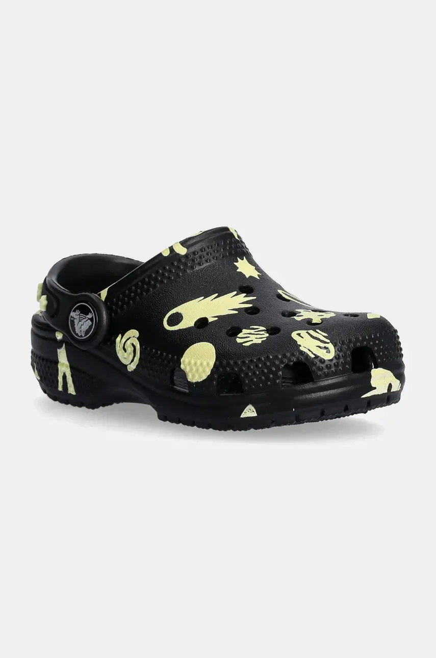 Crocs Детски чехли CLASSIC GLOW SPACE CLOG