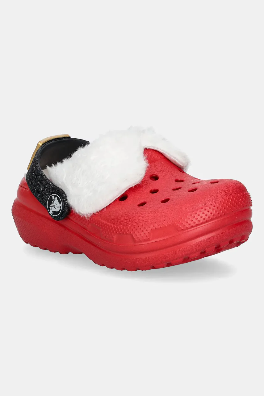 Crocs Детски чехли CLASSIC LINED SANTA CLOG