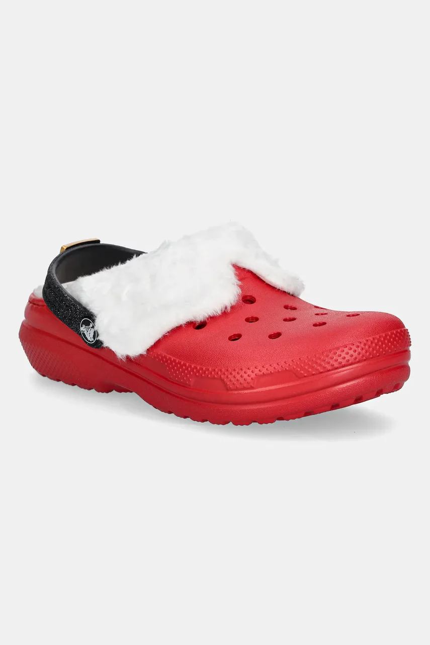Crocs Детски чехли CLASSIC LINED SANTA CLOG