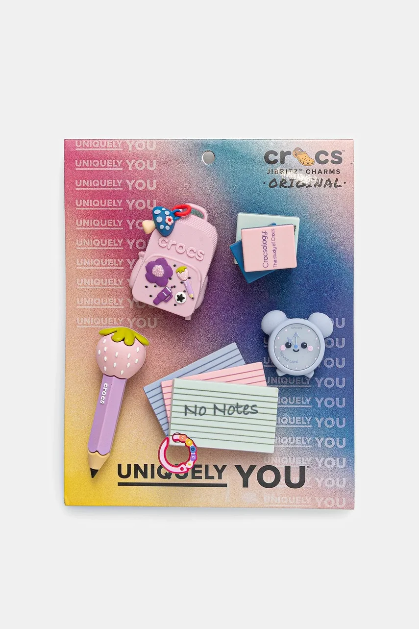 Crocs Детски значки за обувки Girly Back to School 5 Pack (5 броя)