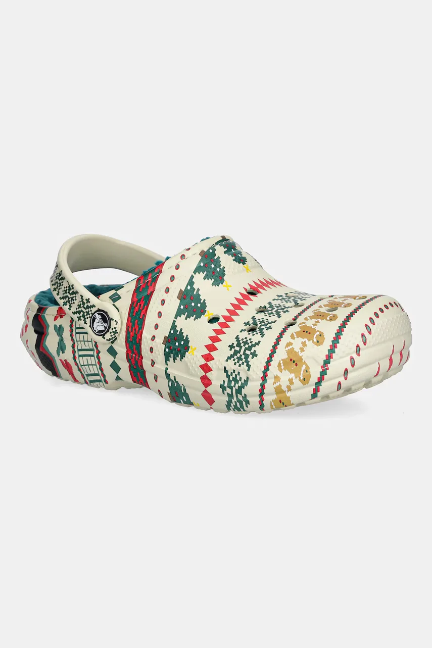 Crocs Пантофи Classic Lined Fair Isle Clog