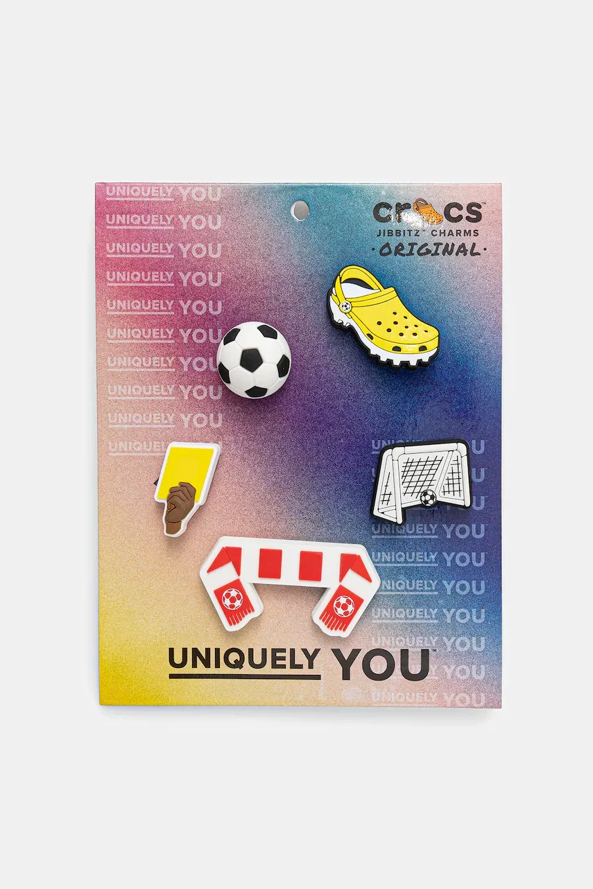 Crocs Значки за обувки Soccer Team 5 Pack (5 броя)