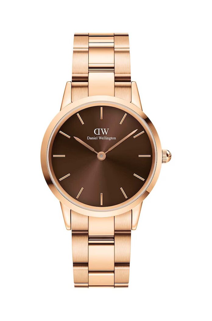 Daniel Wellington Часовник Iconic Link Amber 32 дамски в златисто