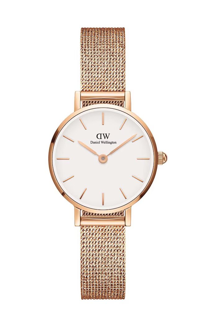 Daniel Wellington Часовник Petite 24 Pressed дамски в розово
