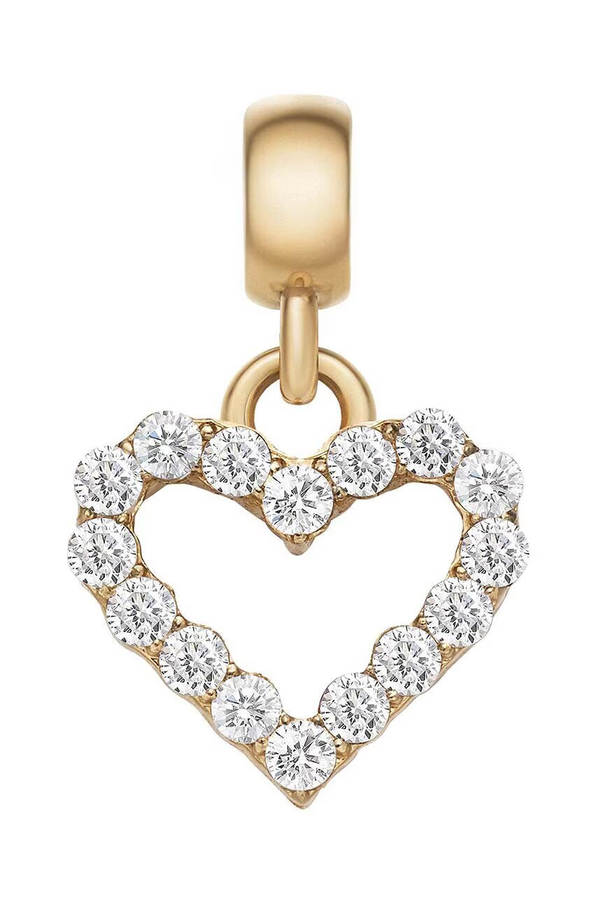 Daniel Wellington Висулка с кристали Charm Heart White Crystal