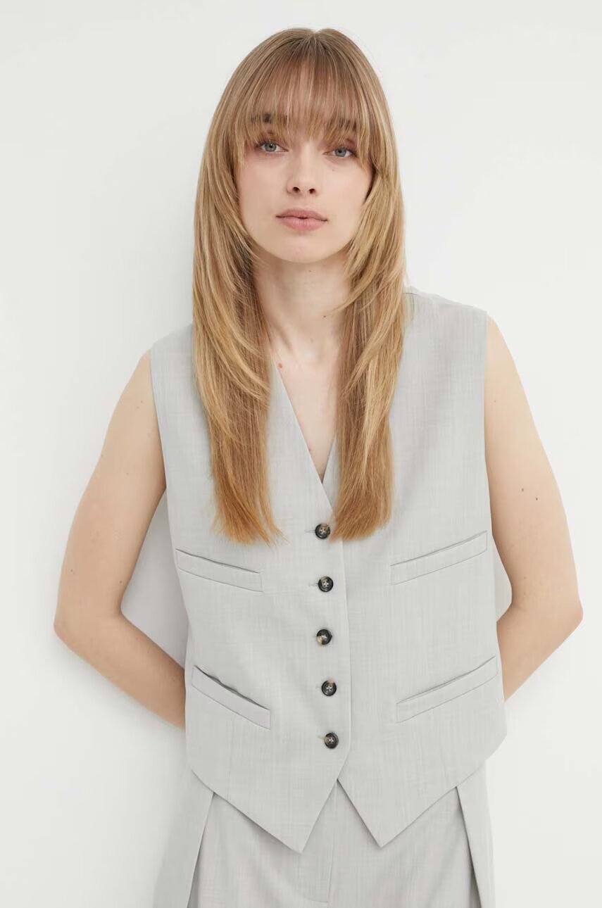 Day Birger et Mikkelsen Елек с вълна Rudy - Classic Wool Blend