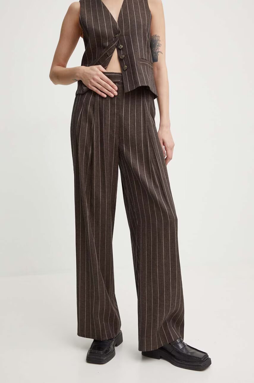 Day Birger et Mikkelsen Ленен панталон Enzo - Casual Linen Stripe