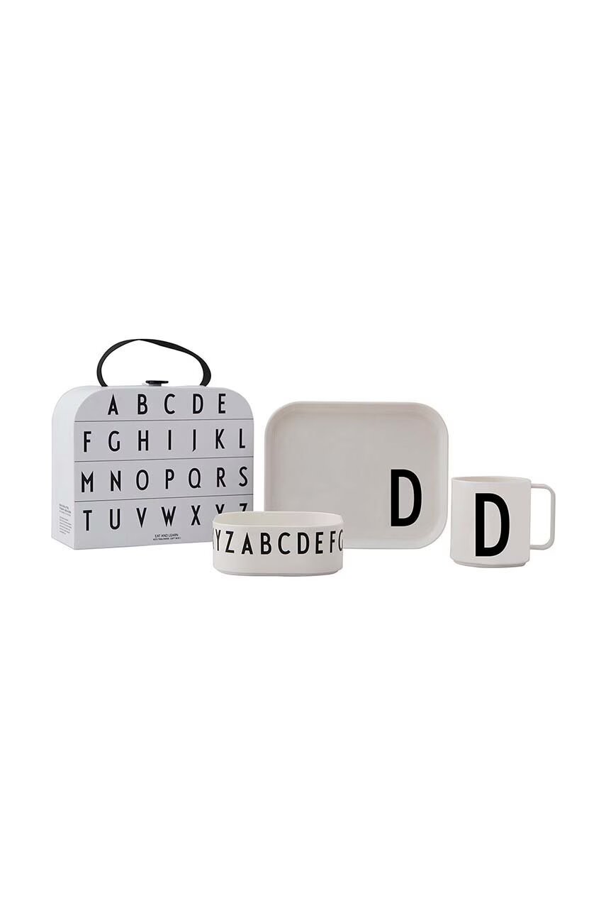 Design Letters Детски комплект за закуска Classics in a suitcase D (4 броя)