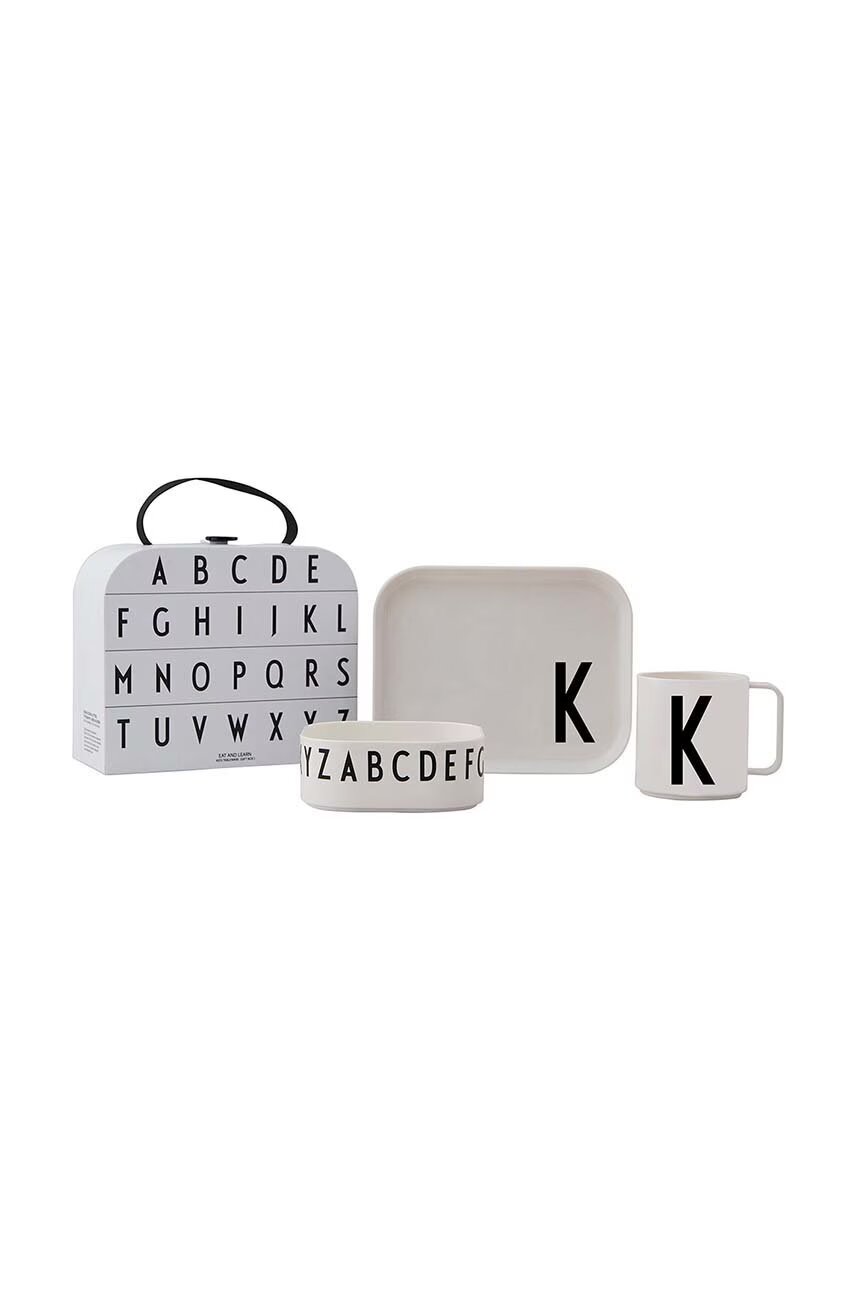 Design Letters Детски комплект за закуска Classics in a suitcase K (4 броя)