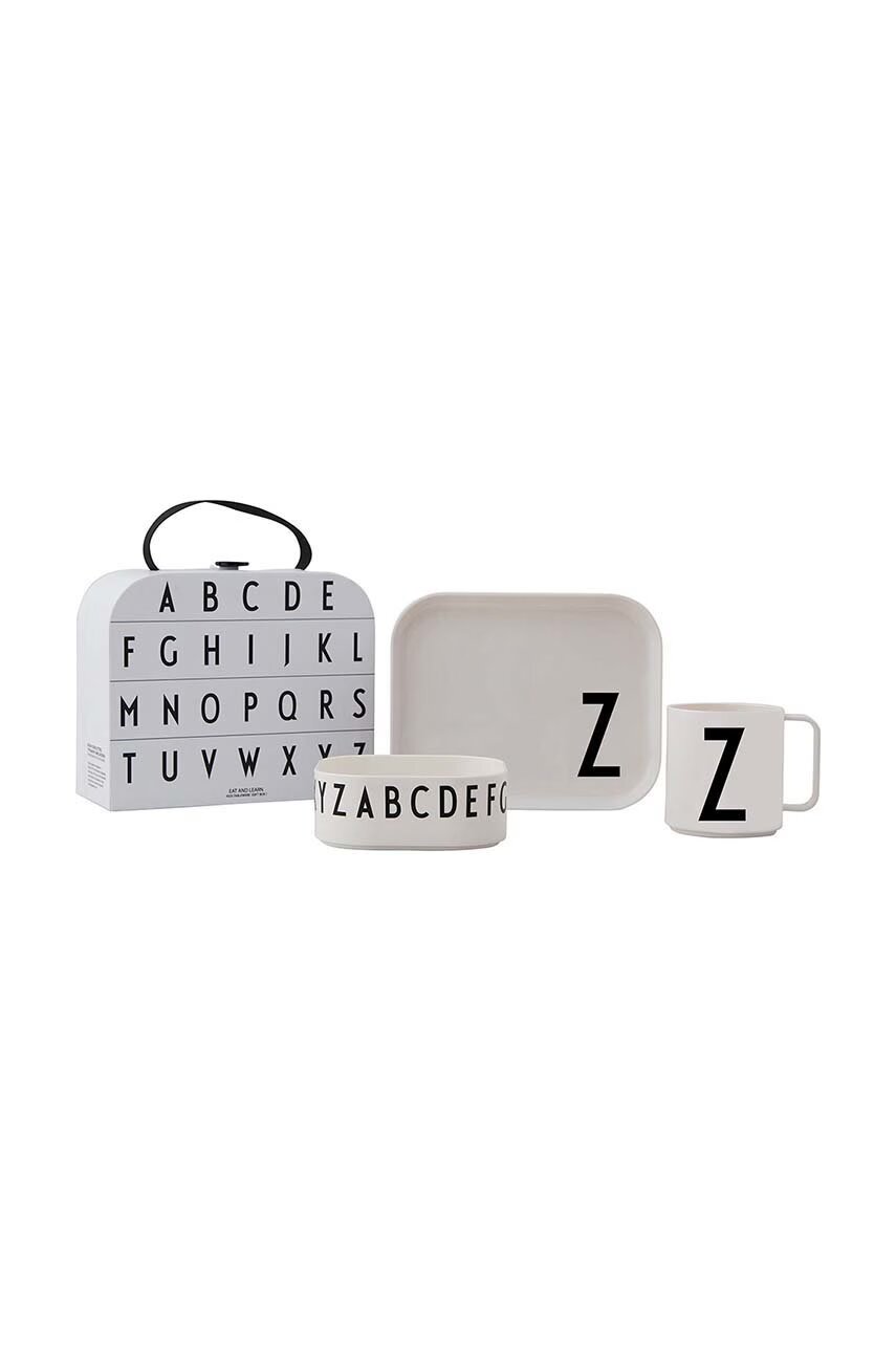 Design Letters Детски комплект за закуска Classics in a suitcase Z (4 броя)