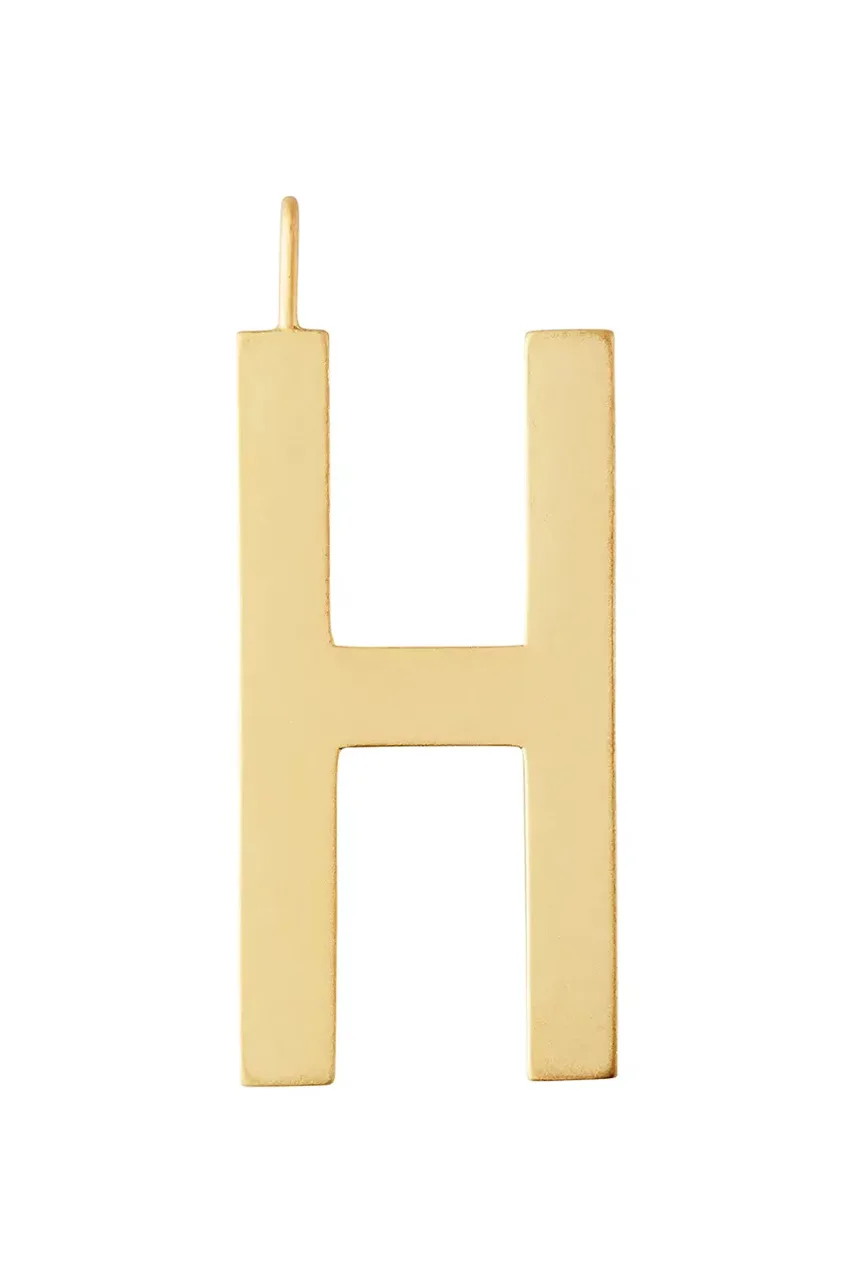 Design Letters Позлатена сребърна висулка