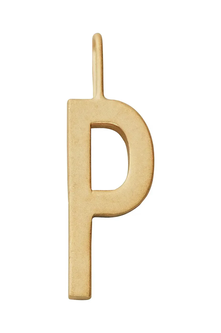 Design Letters Позлатена сребърна висулка