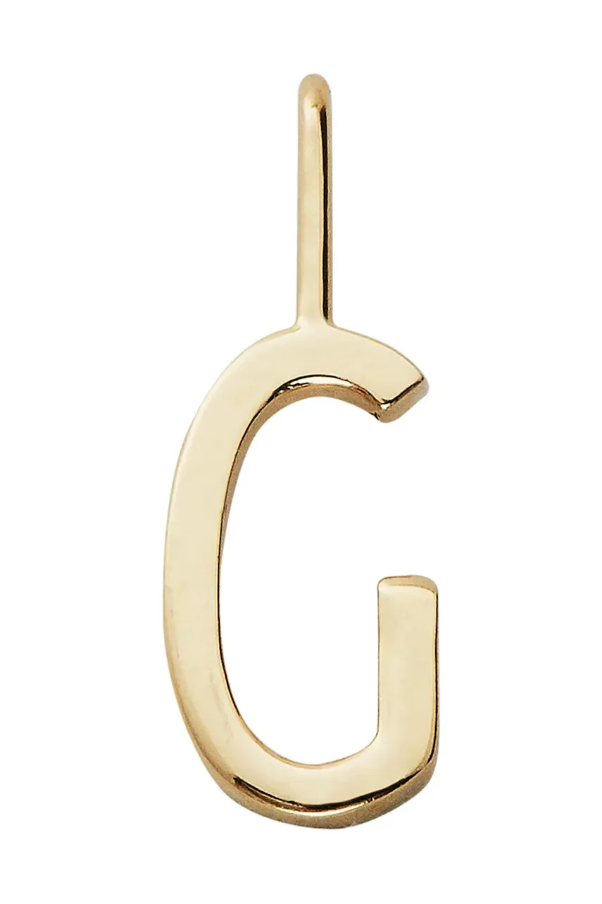 Design Letters Позлатена сребърна висулка