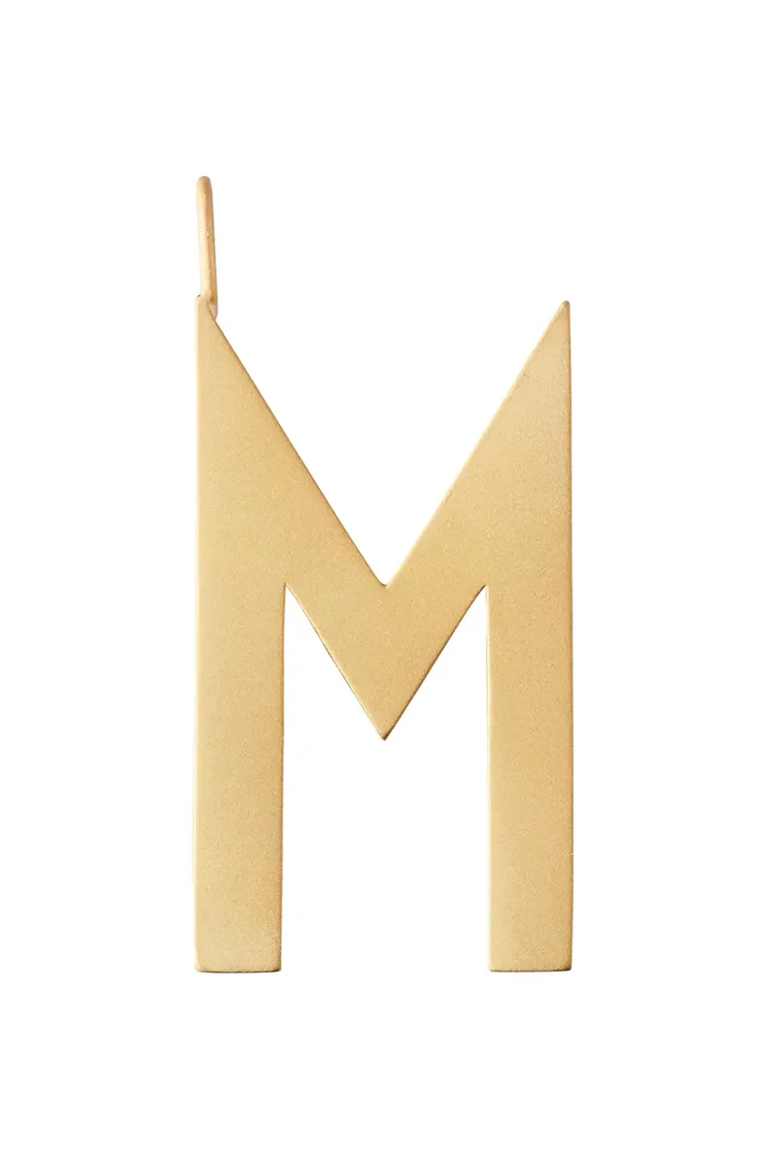 Design Letters Позлатена сребърна висулка