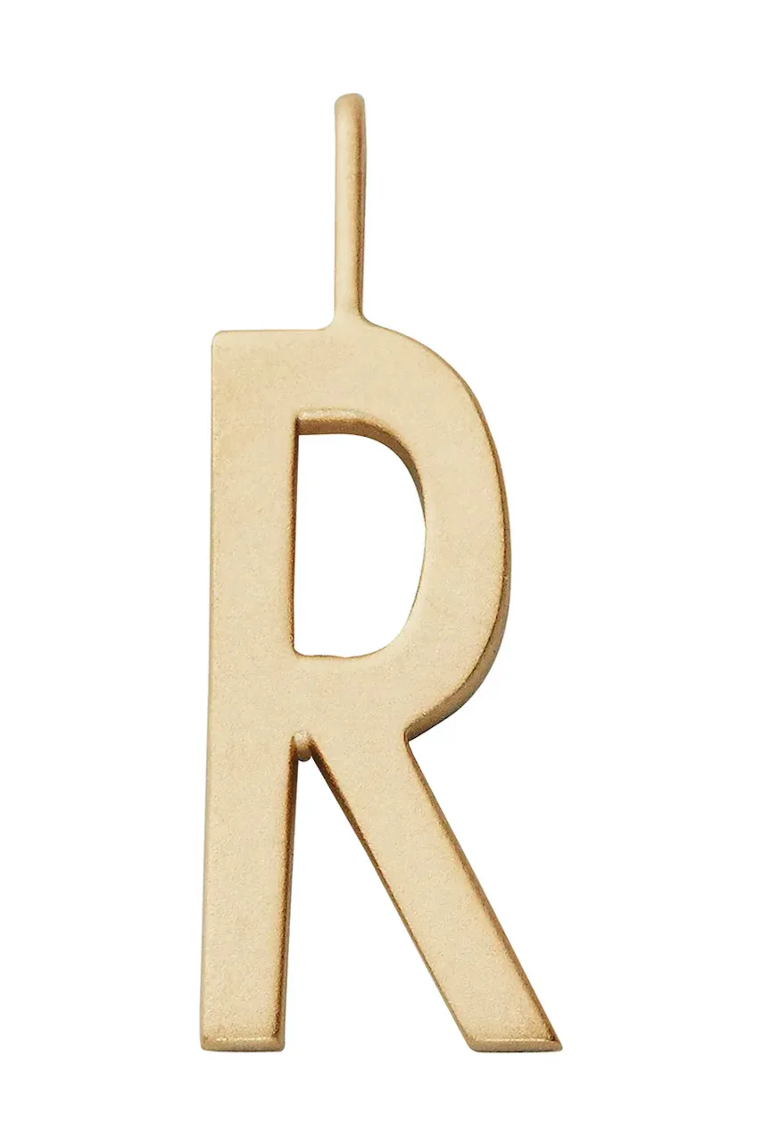 Design Letters Позлатена сребърна висулка
