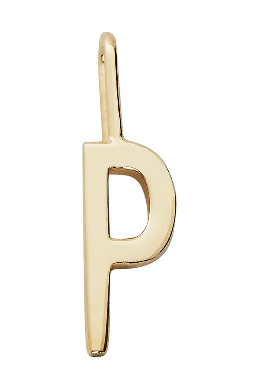 Design Letters Позлатена сребърна висулка