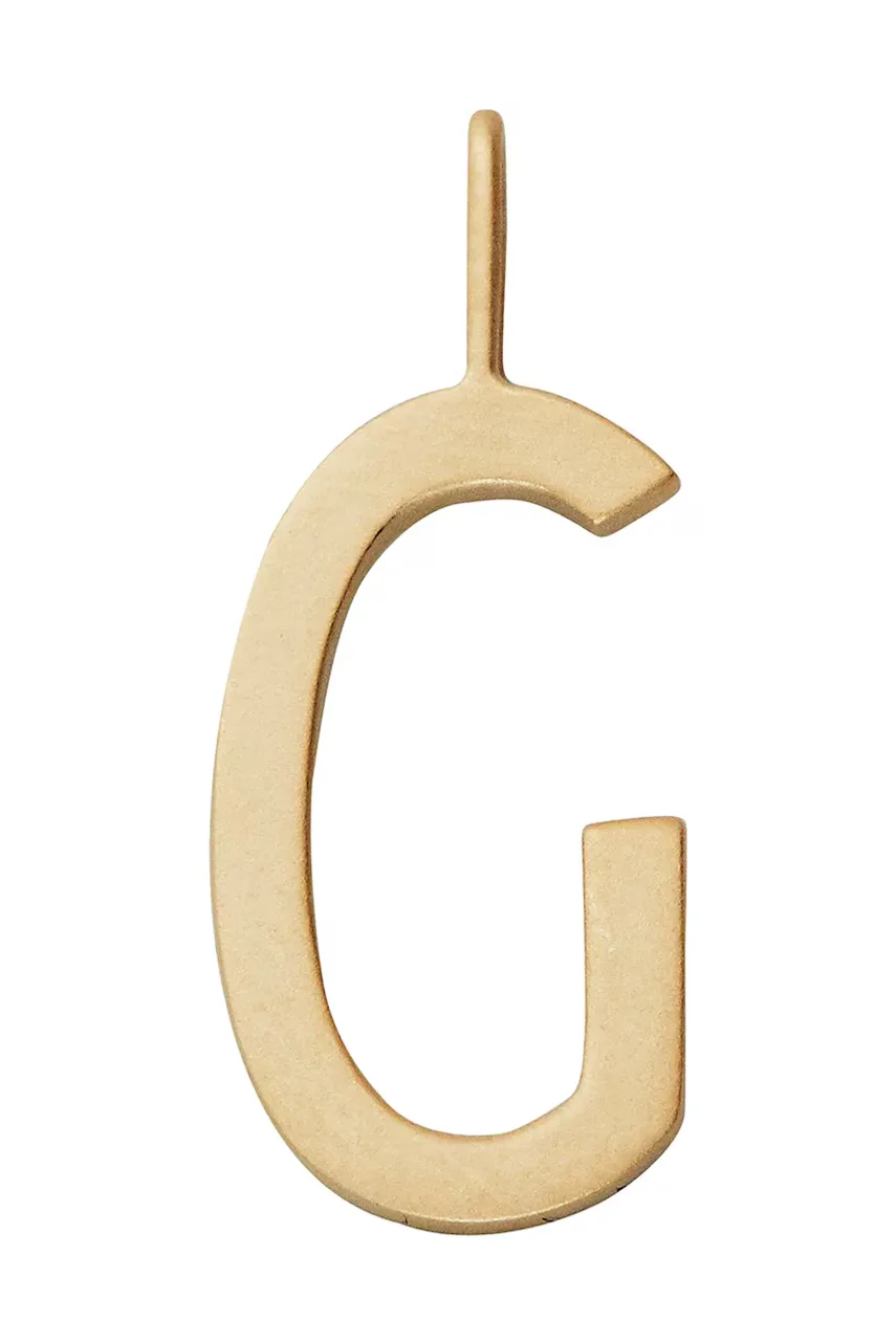 Design Letters Позлатена сребърна висулка