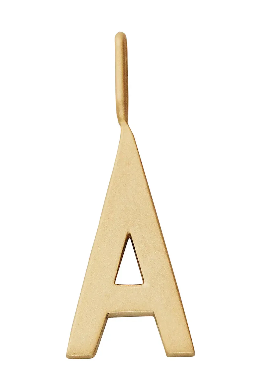 Design Letters Позлатена сребърна висулка