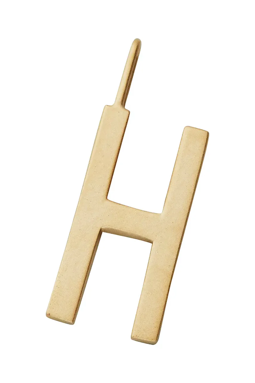 Design Letters Позлатена сребърна висулка