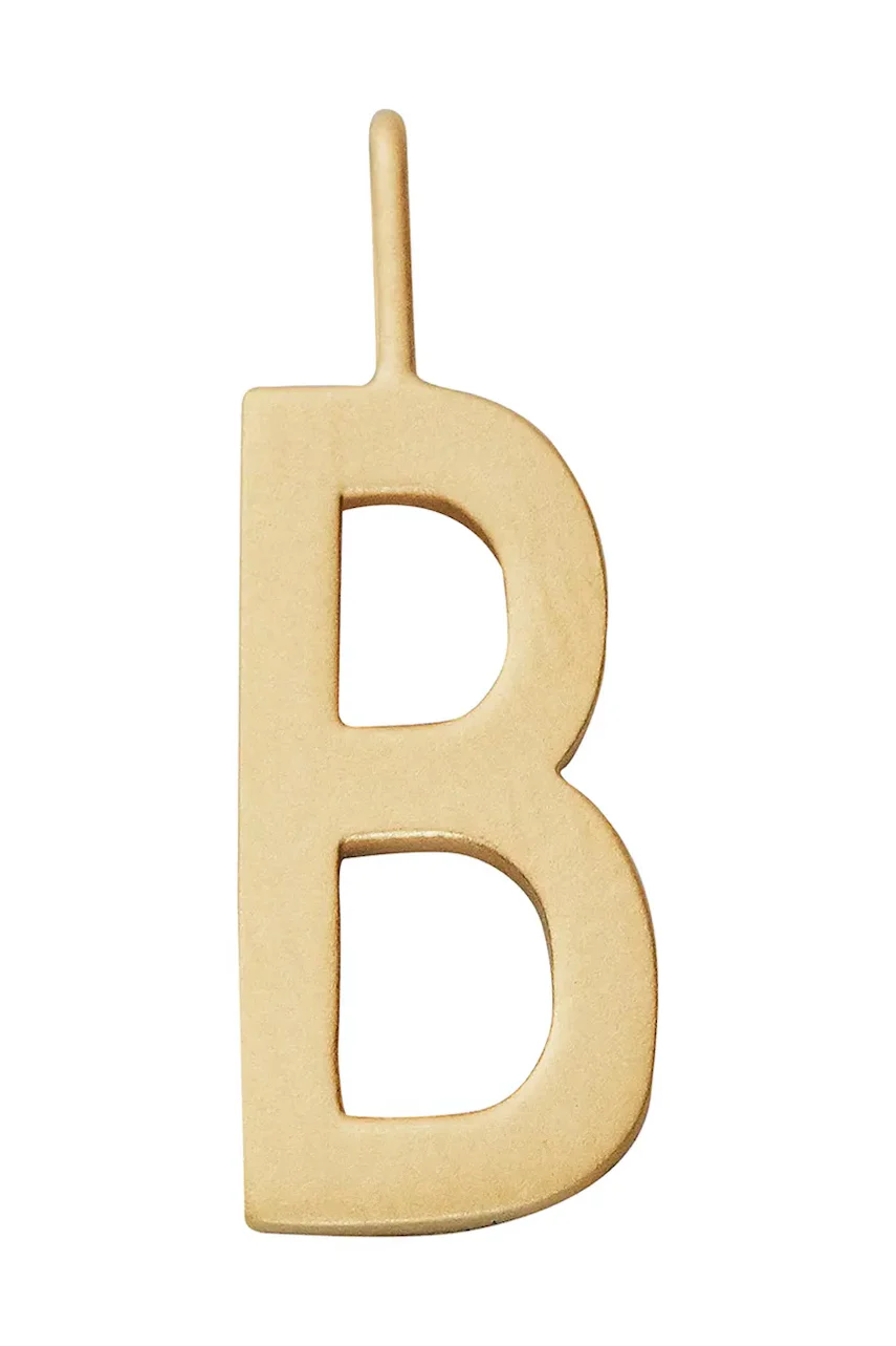 Design Letters Позлатена сребърна висулка