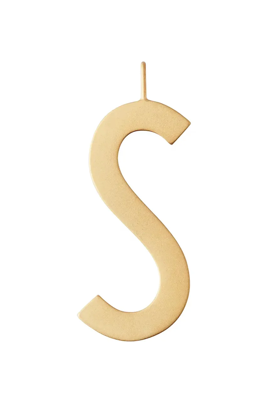 Design Letters Позлатена сребърна висулка