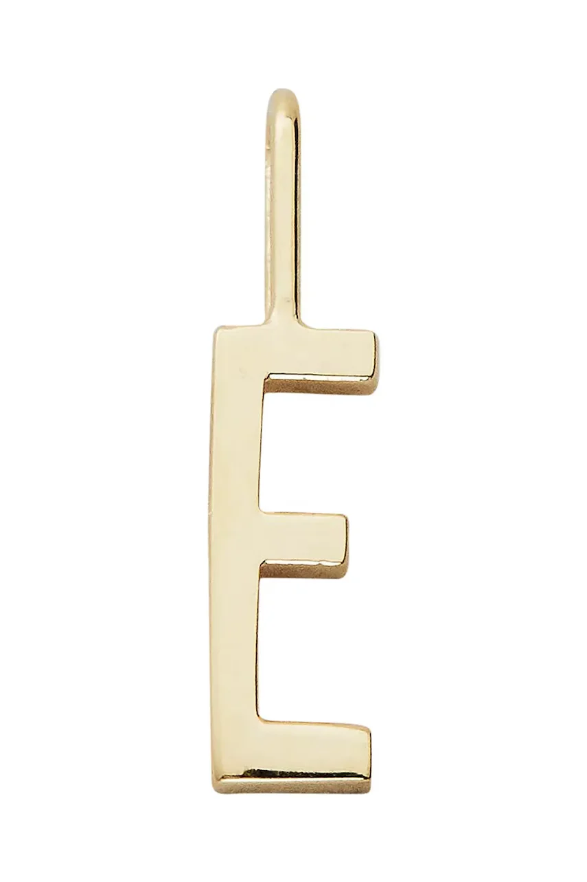 Design Letters Позлатена сребърна висулка