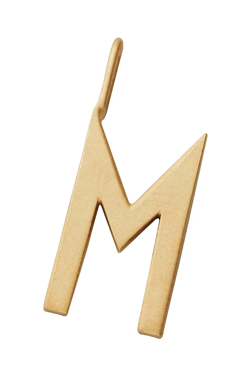 Design Letters Позлатена сребърна висулка
