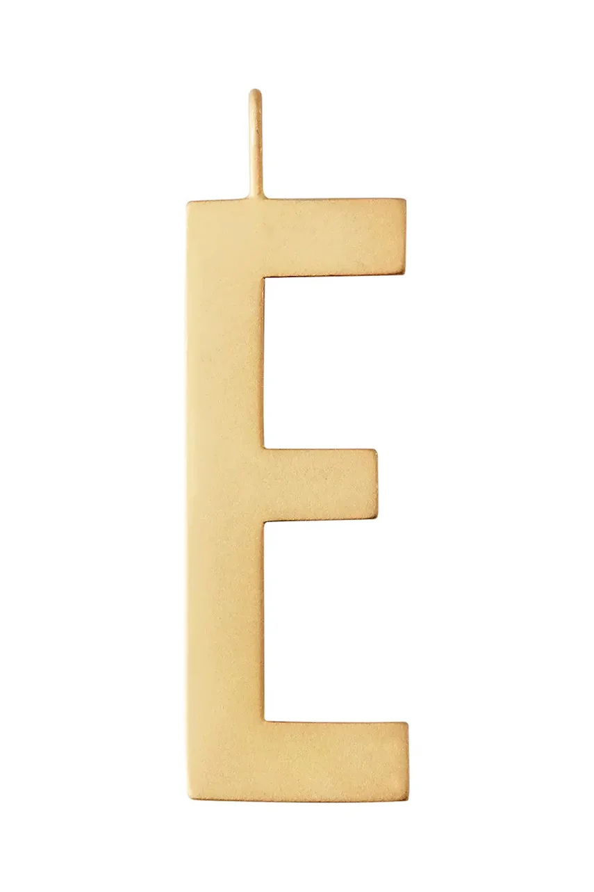 Design Letters Позлатена сребърна висулка