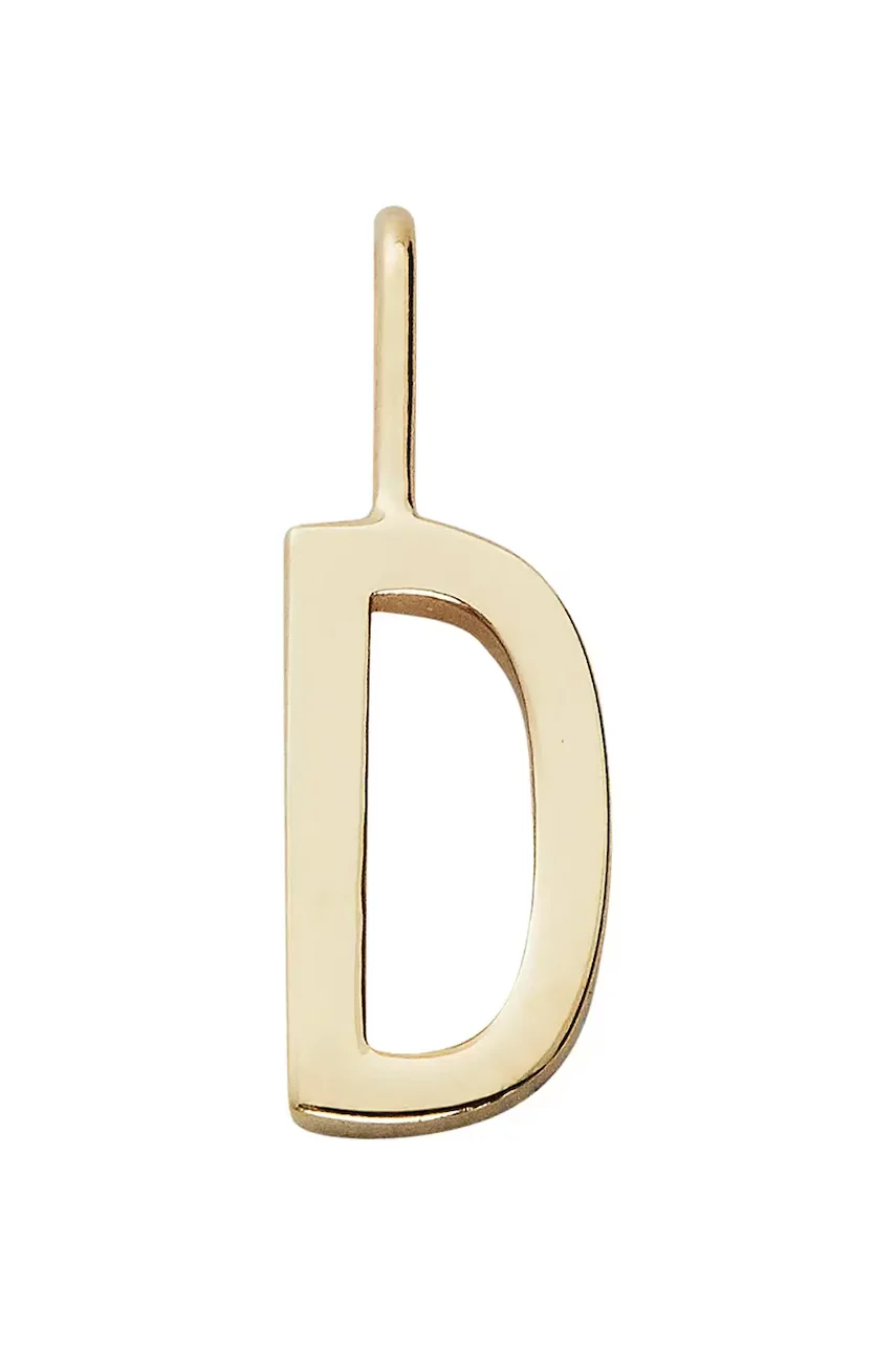 Design Letters Позлатена сребърна висулка
