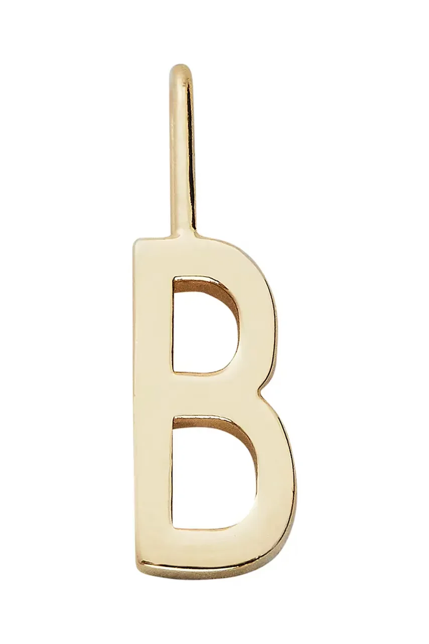 Design Letters Позлатена сребърна висулка