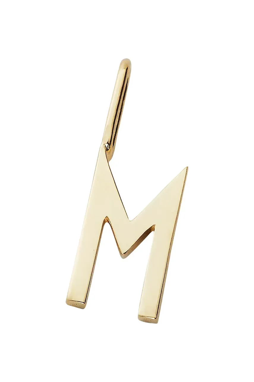 Design Letters Позлатена сребърна висулка