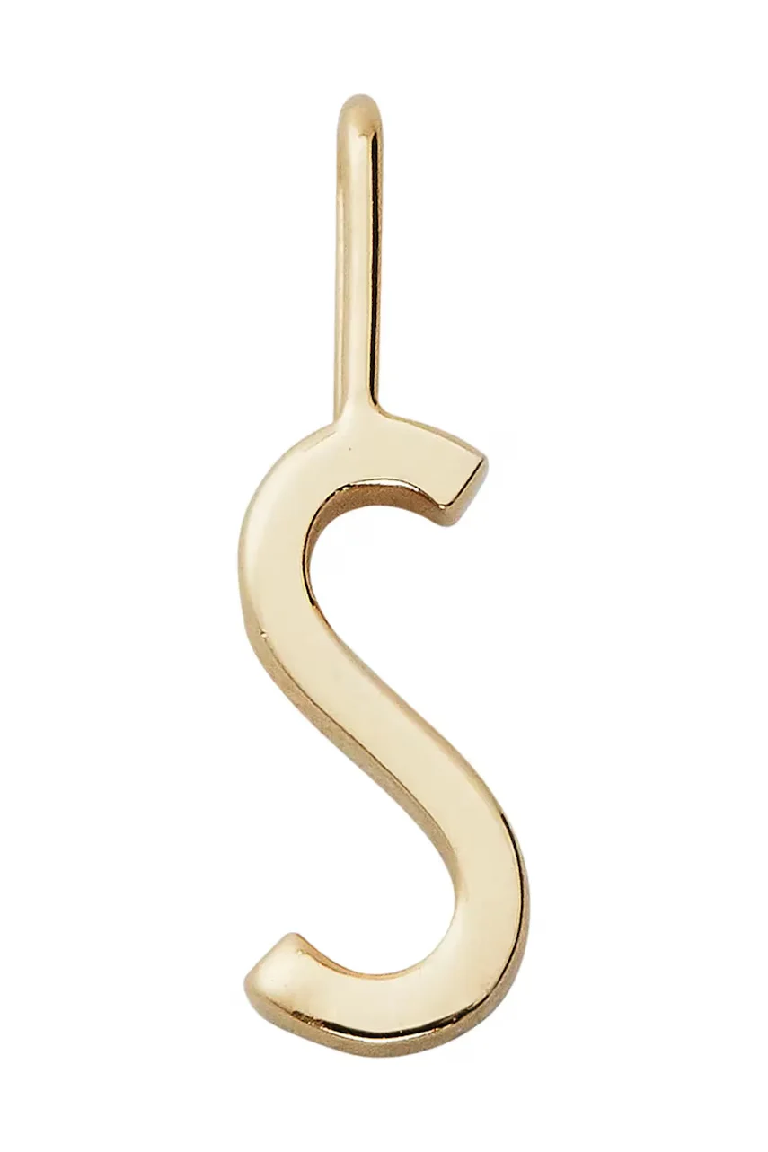Design Letters Позлатена сребърна висулка