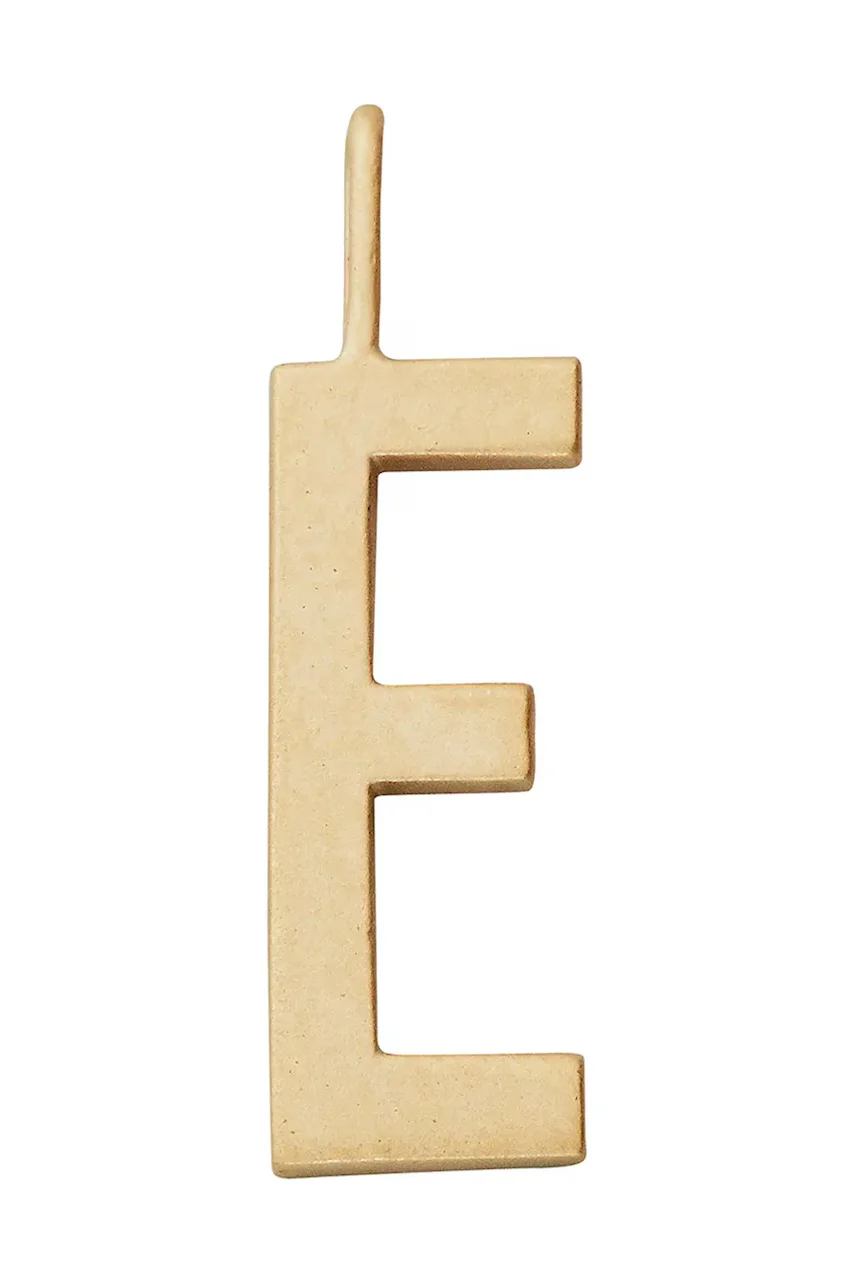 Design Letters Позлатена сребърна висулка
