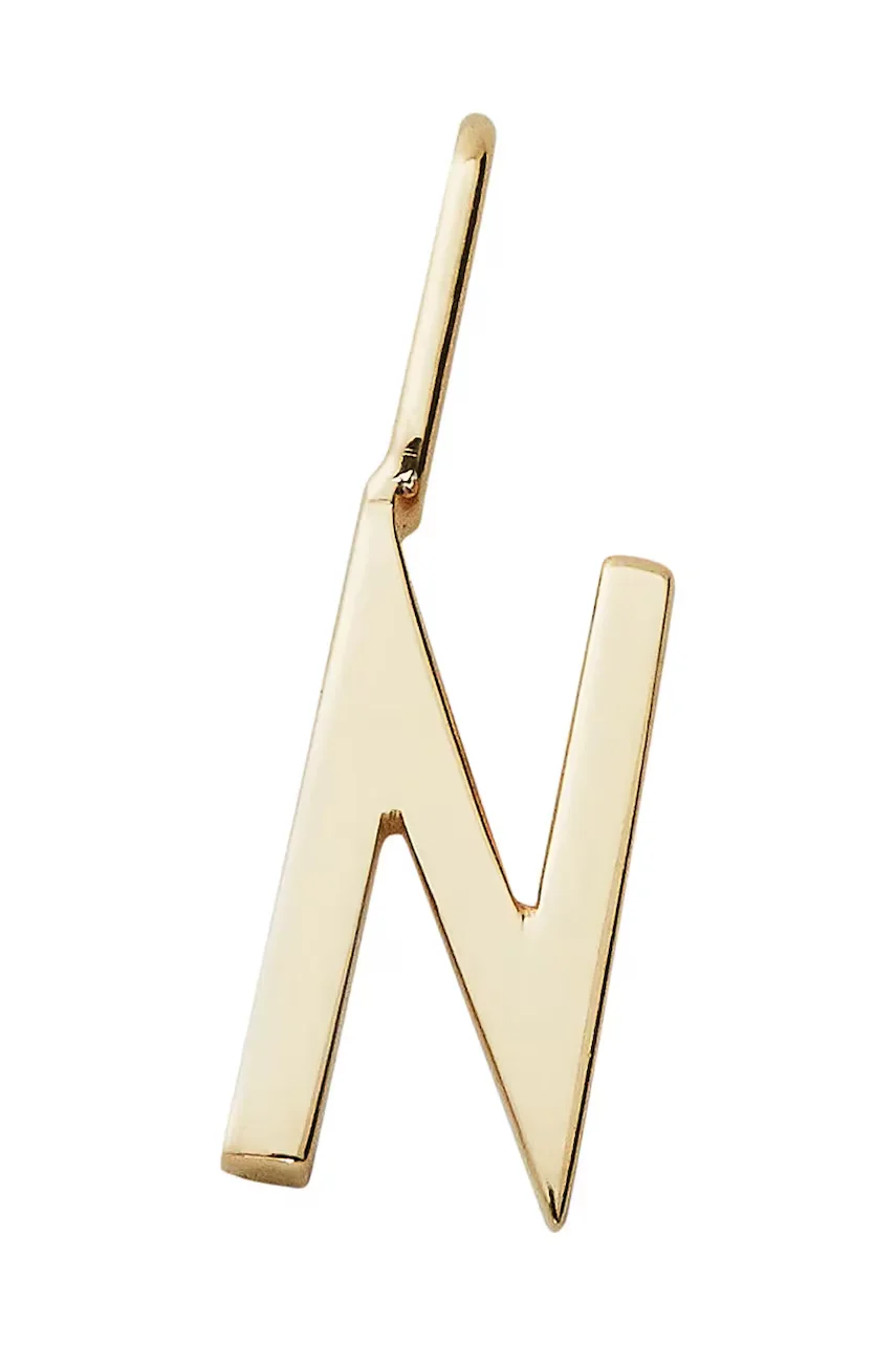 Design Letters Позлатена сребърна висулка