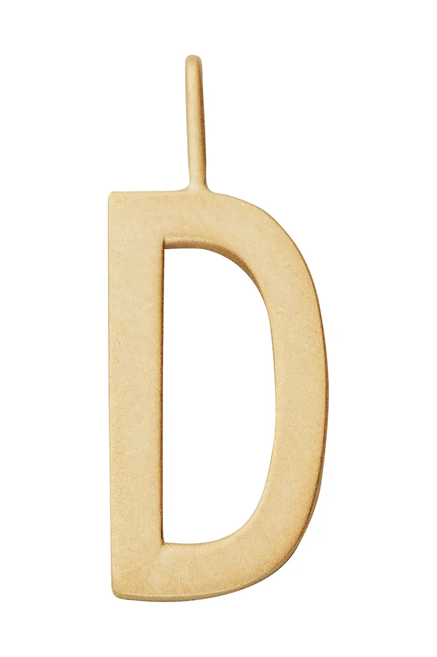 Design Letters Позлатена сребърна висулка
