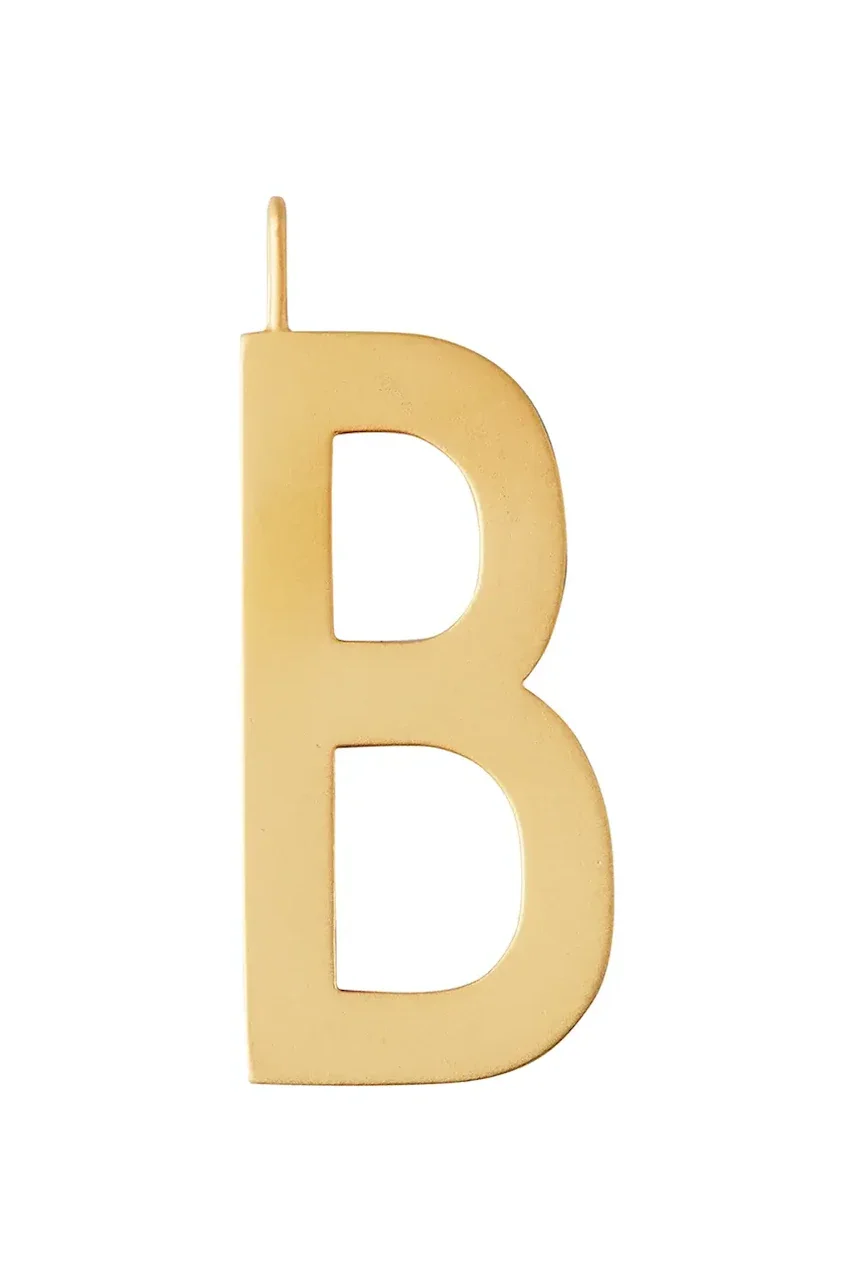 Design Letters Позлатена сребърна висулка