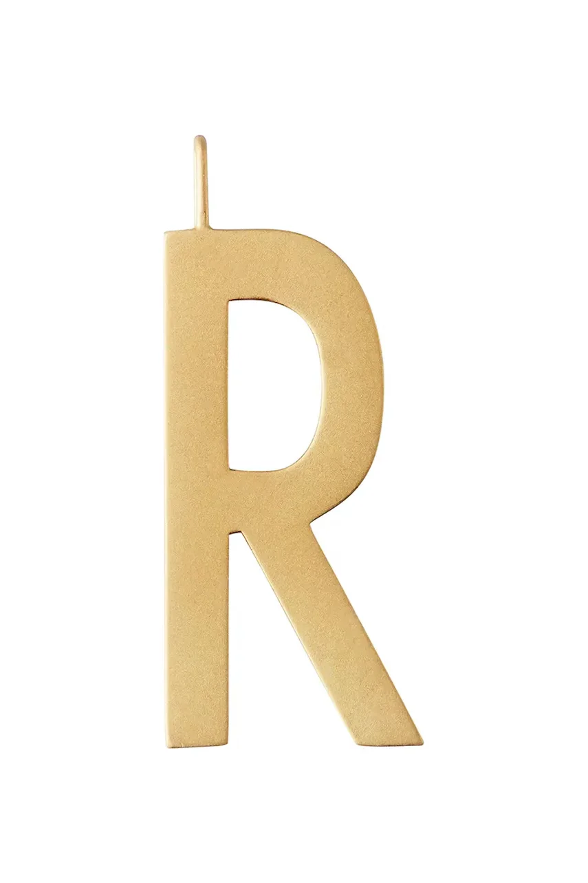 Design Letters Позлатена сребърна висулка