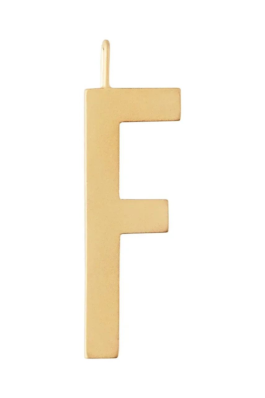 Design Letters Позлатена сребърна висулка