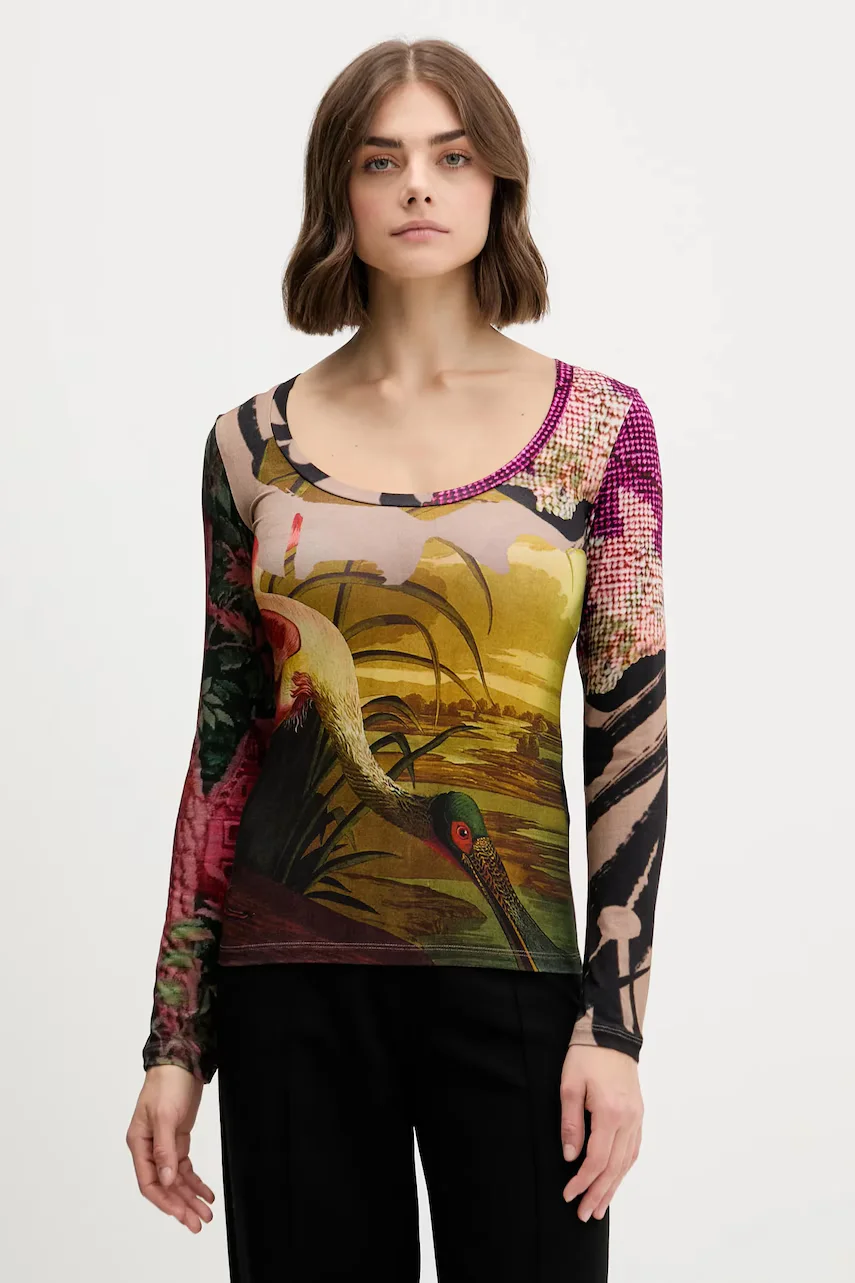 DESIGUAL Блуза с дълги ръкави JAPON LACROIX