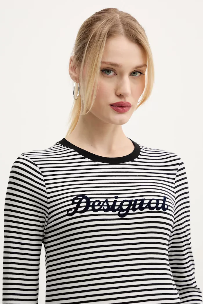 DESIGUAL Блуза с дълги ръкави WISCONSIN в черно 25SWTK85