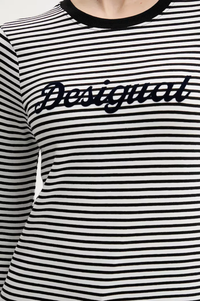 DESIGUAL Блуза с дълги ръкави WISCONSIN в черно 25SWTK85