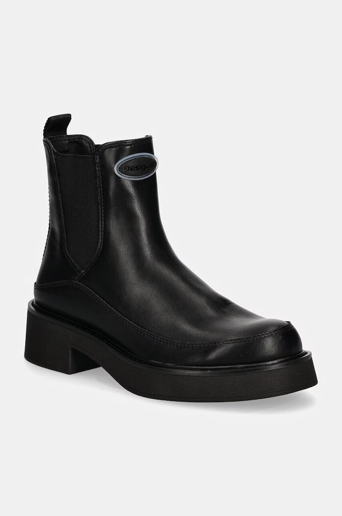 DESIGUAL Боти челси LENA в черно с платформа 24WSTP05 2000