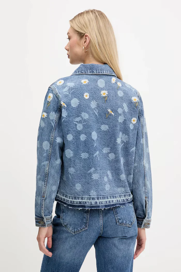 DESIGUAL Дънково яке DAISY в синьо преходен модел 25WWED15