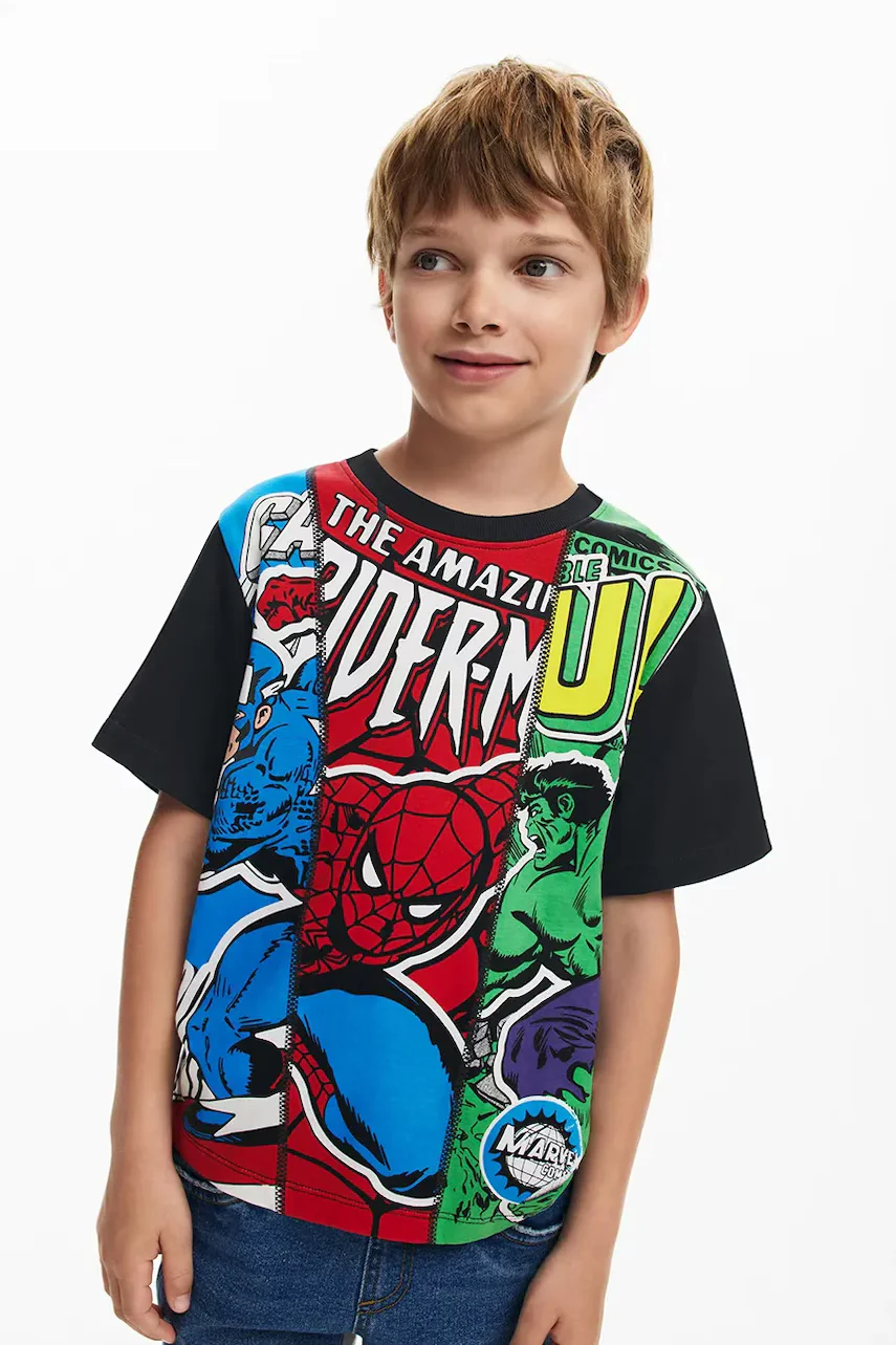 DESIGUAL Детска памучна тениска x Marvel