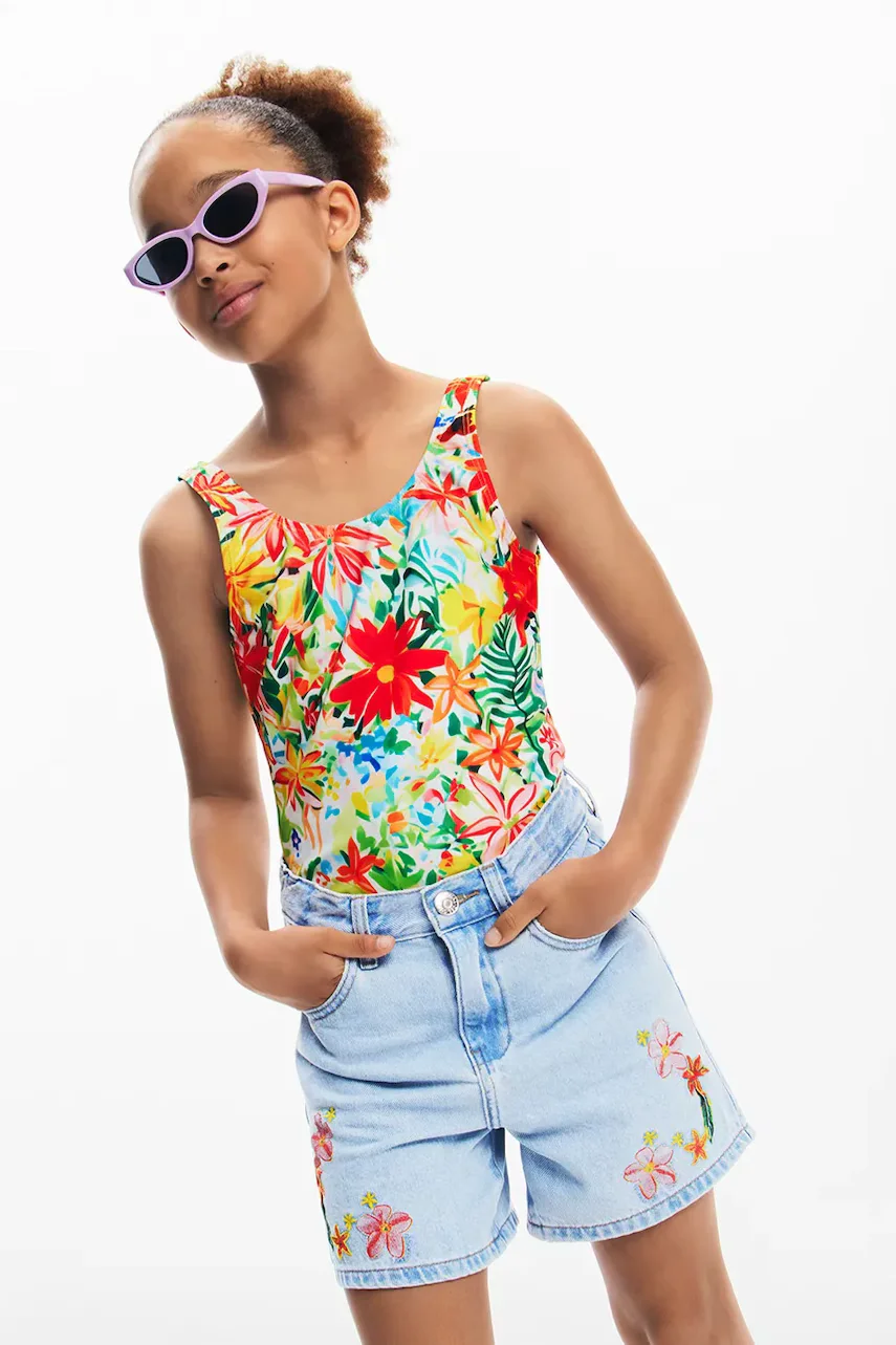 DESIGUAL Детски дънков къс панталон