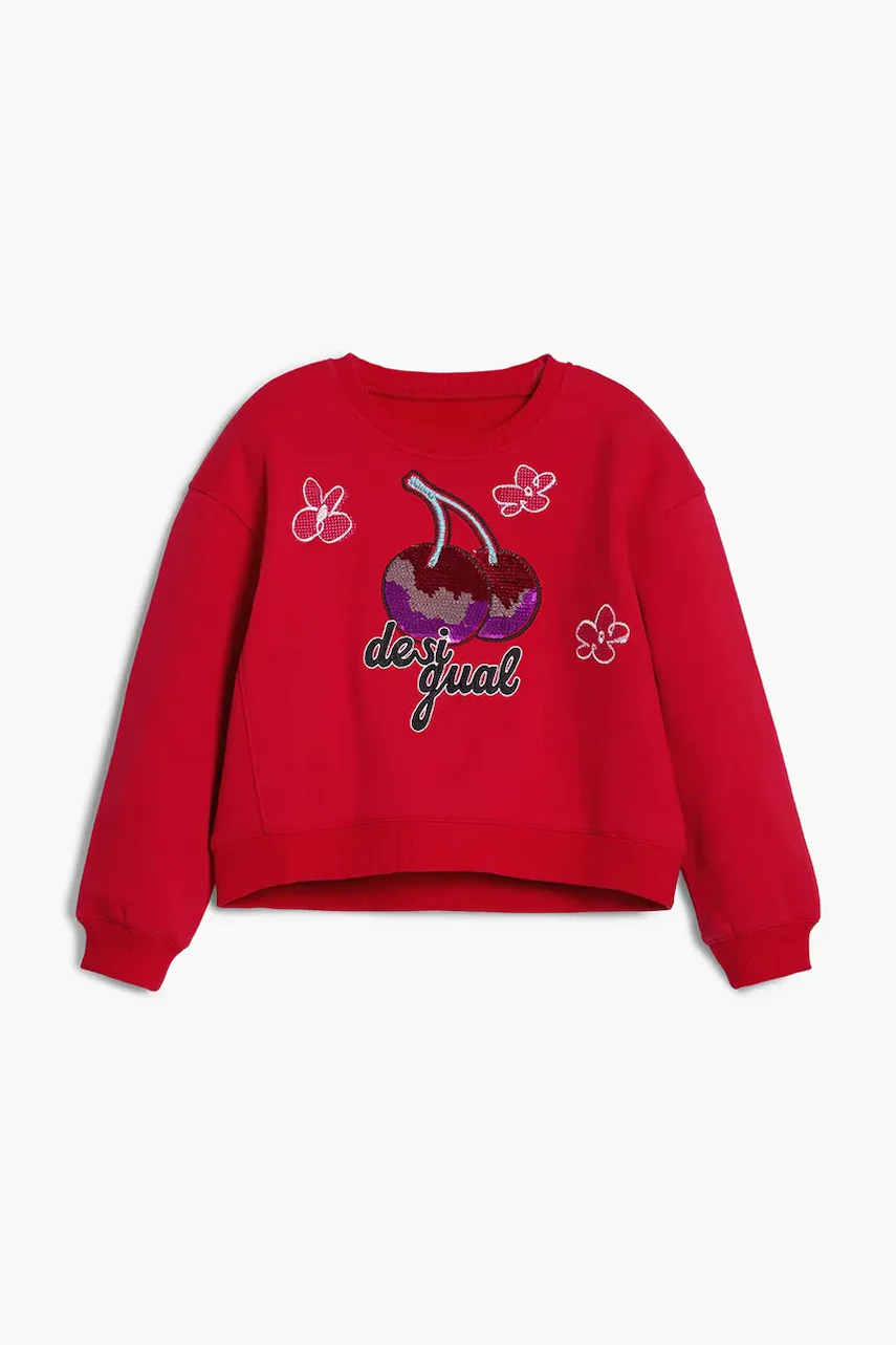 DESIGUAL Детски памучен суичър