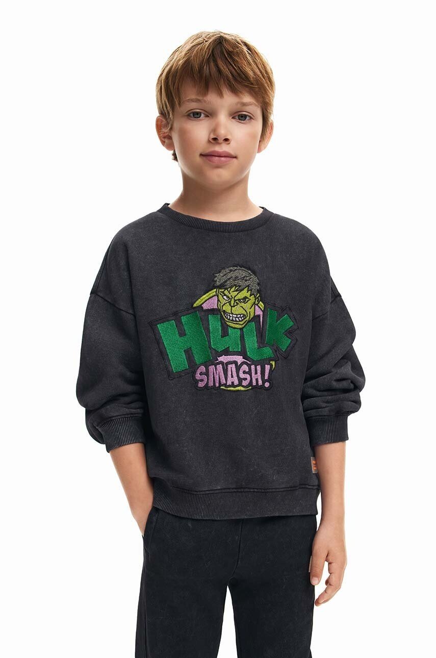 DESIGUAL Детски памучен суичър HULK