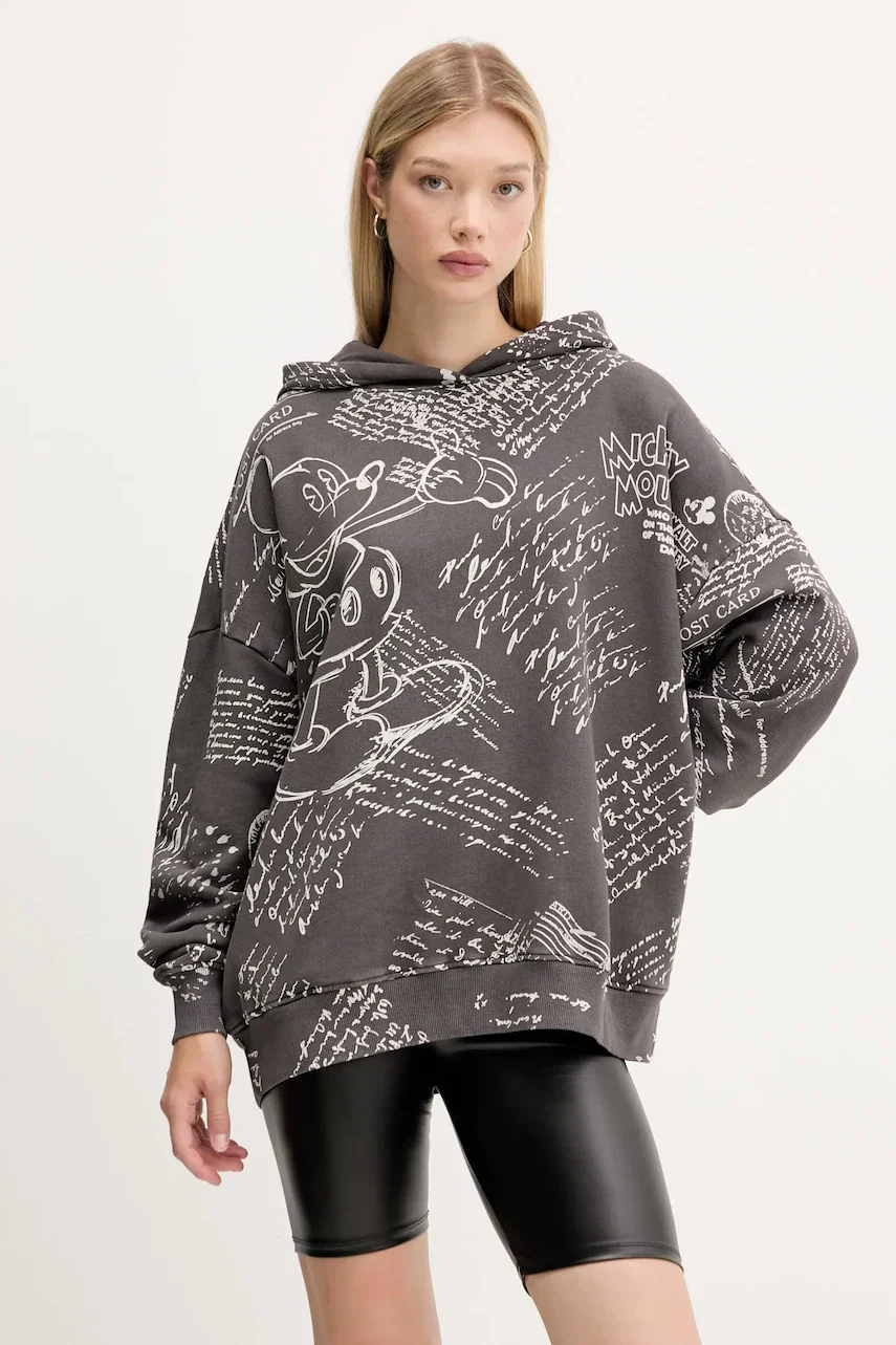 DESIGUAL Памучен суичър LETTERS MICKEY