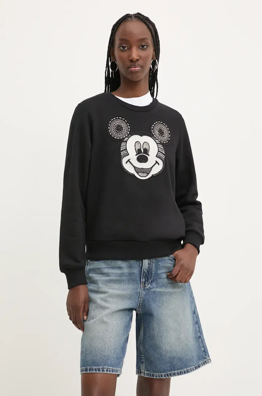 DESIGUAL Памучен суичър MICKEY YEAH!